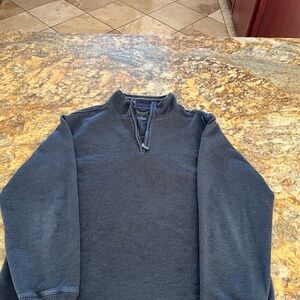 Stadium Athletics Black Zip Up Sweater